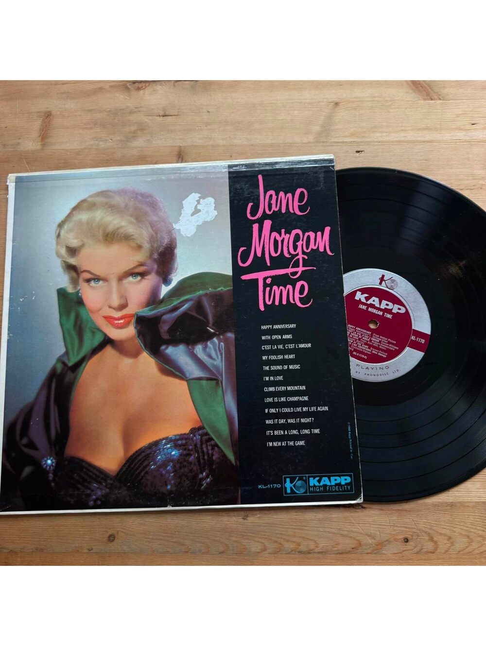 Jane Morgan - Time 33rpm VG+ VR25